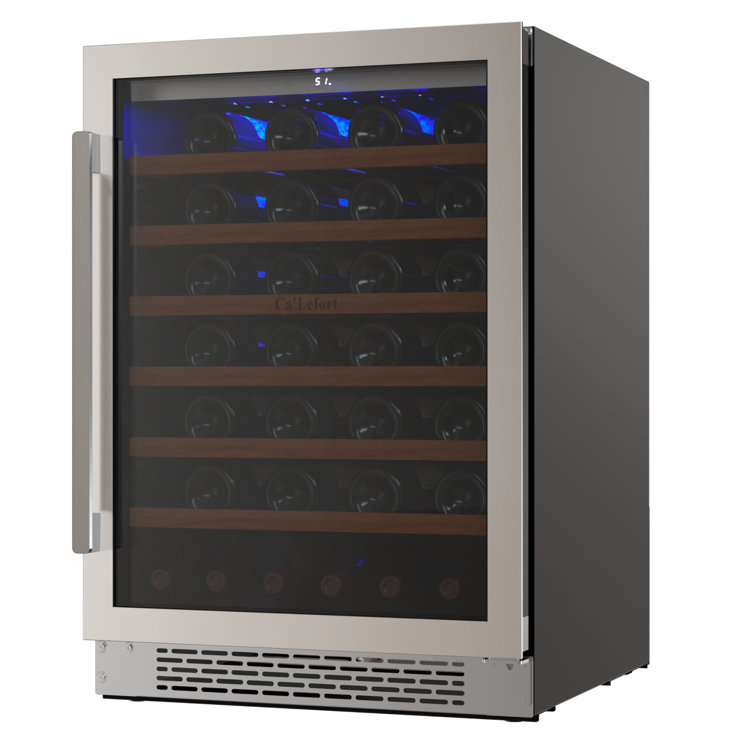 Ca‘Lefort 24" 54 Bottle Builtin Refrigeration Wine Fridge Single Zone Freestanding Wayfair